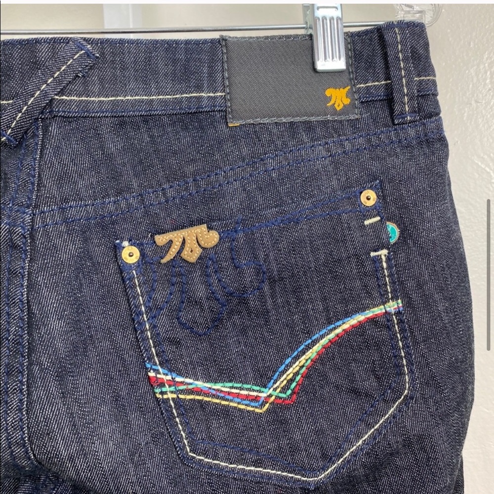 MEK DNM Paros Capri Cropped Dark Blue Jeans | 30 - Picture 4 of 8